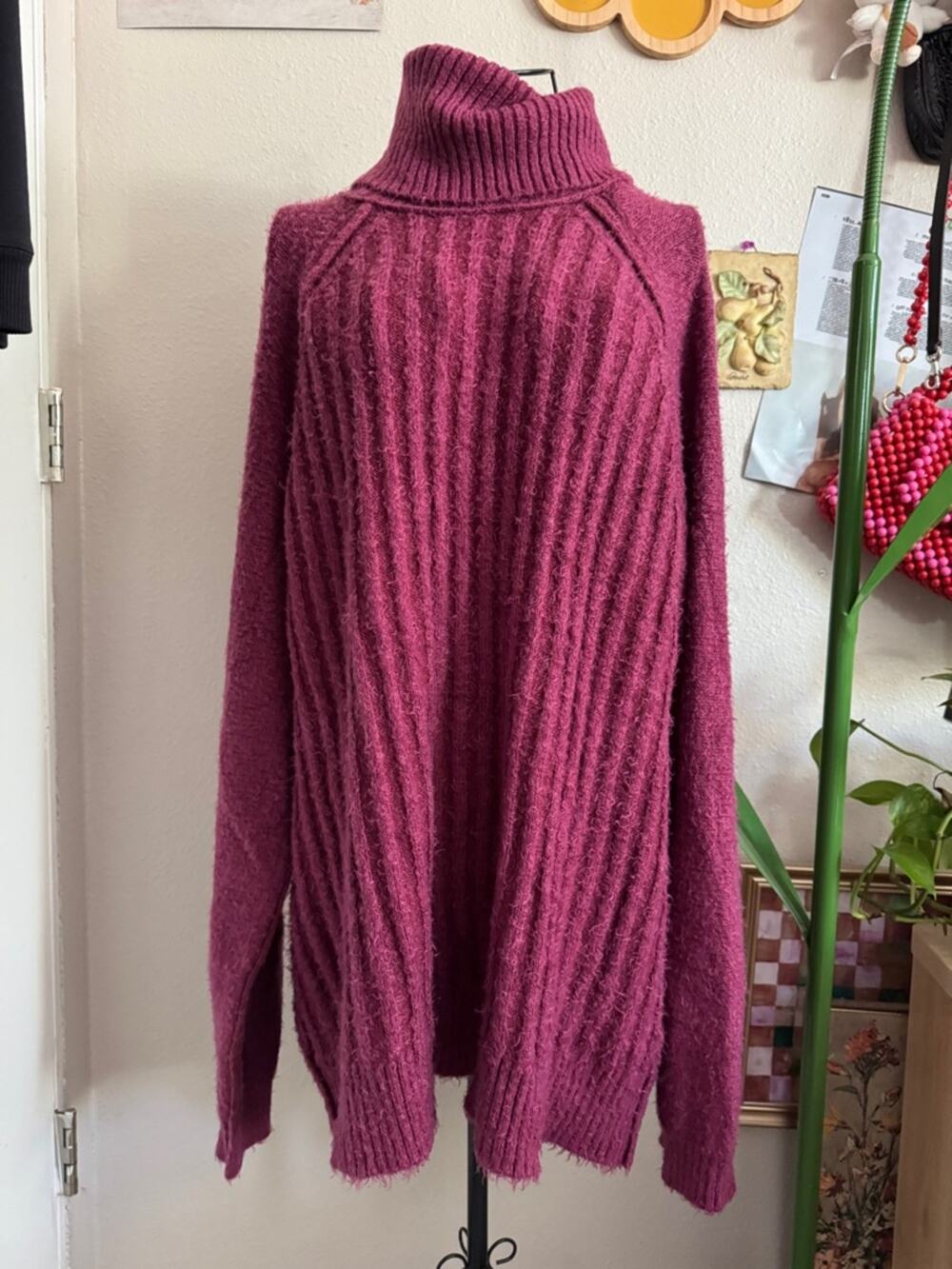 Free People Big City Oversized Chunky Knit Sweater M